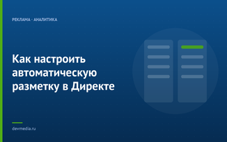 Как настроить автоматическую разметку в Директе