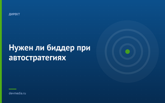 Нужен ли биддер при автостратегиях