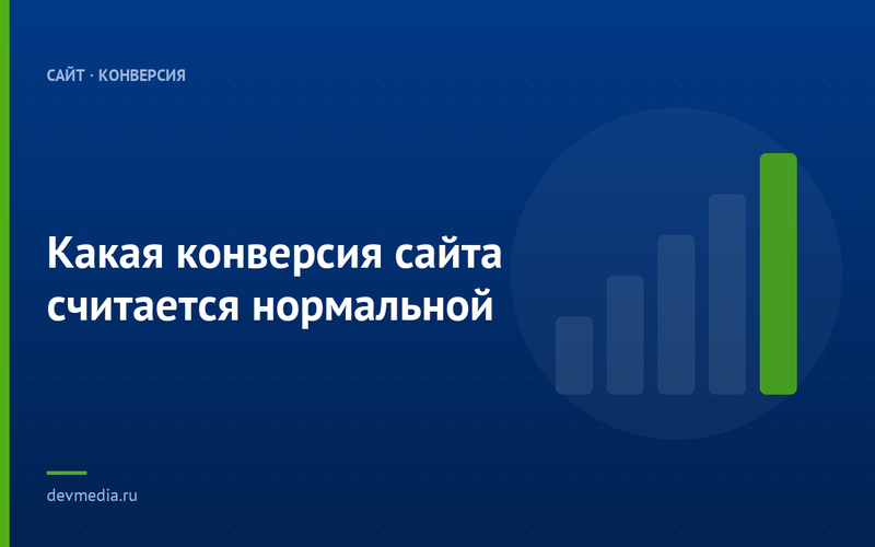 Какая конверсия сайта считается нормальной