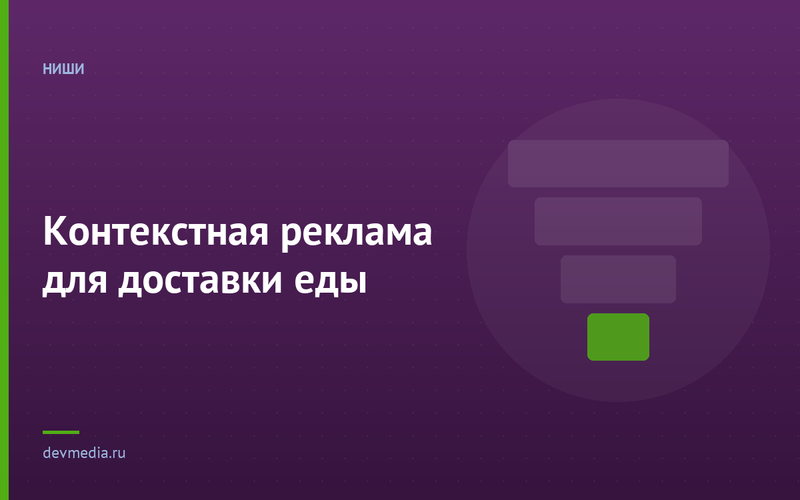 Контекстная реклама для доставки еды