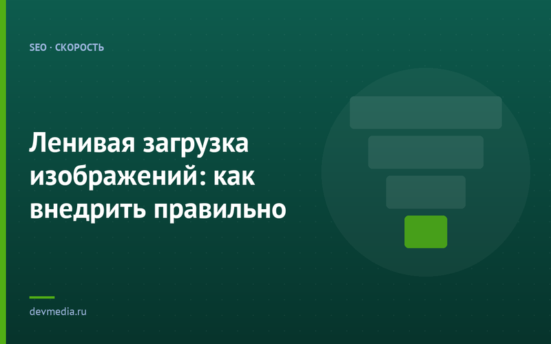 Ленивая загрузка изображений: как внедрить правильно