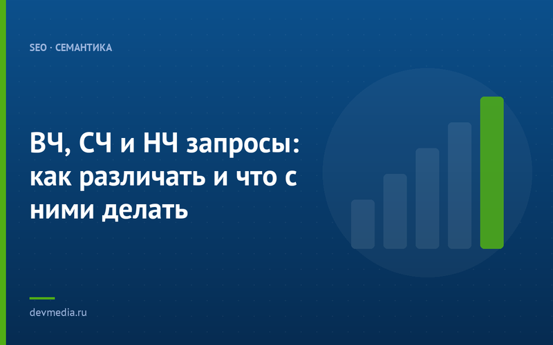 ВЧ, СЧ и НЧ запросы: как различать и что с ними делать