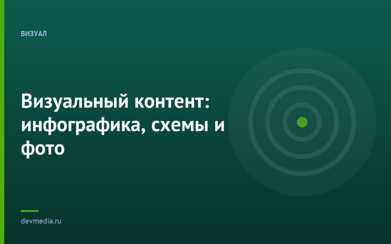 Визуальный контент: инфографика, схемы и фото