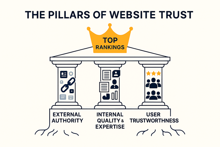 Трастовый авторитет сайта: почему одни доминируют в выдаче, а другие остаются незамеченными